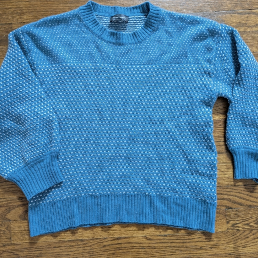 Summersalt The Luxe Cashmere Blend Mix Stitch Sweater